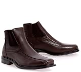 Trendz Adamsbootie Dark Brown Dress Boot Synthetic Low Shoes Mens