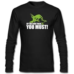 YODA - UP THE SHUT FUCK YOU MUST - Herren Langarm Longsleeve Gr. S bis XXL Diverse Farben