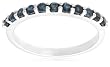 10k White Gold Blue Sapphire Ring