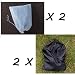 Cosmos 2 x Black + 2 x White Shoe Bag with drawstring for travel/carrying + Cosmos Cable Tie Cosmos 2 x Black + 2 x White Shoe Bag with drawstring for travel/carrying + Cosmos Cable Tie