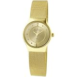 Skagen Denmark Womens Watch Light Gold Mesh Band & Dial #233XSGGG2