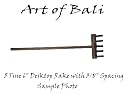 Art of Bali Zen Garden 5 Tine 3/8" Zen Garden Rake - Feng Shui - Buddha