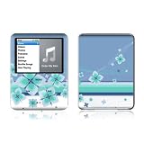 Flower Burst Blue Design Protective Decal Skin Sticker for Apple iPod nano 3G (3rd Generation) 4GB/ 8GB Player