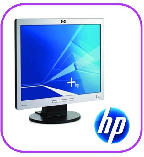 CHEAP BLACK / SILVER ADJUSTABLE HP 15 INCH TFT LCD FLAT MONITOR DISPLAY A GRADE CONDITION
