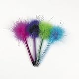 Metallic Marabou Pens - 12 per unit