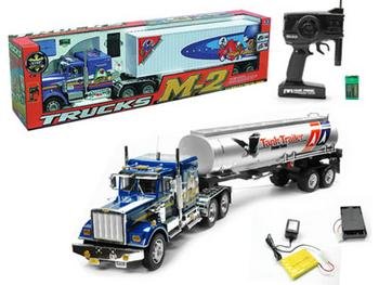41RrlA8RjVL Remote Control 4 Feet Trailer Tractor Tanker RC 1:14 Scale