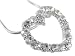 Cool Crystal Rhinestone Open Heart Necklace Pendant