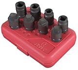 Sunex 2841 1/2-Inch Drive Pipe Plug Socket Set, 8 Piece