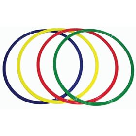 Click here to buy Gym And Outdoor Games Indoor Games Hoops Accessories Flat Hoops - 20 Flat Hoops - Set Of 4 - Set.