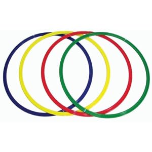 Gym And Outdoor Games Indoor Games Hoops Accessories Flat Hoops - 20 Flat Hoops - Set Of 4 - Set by 