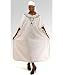 White Embroidered Caftan Kaftan with Matching Headwrap