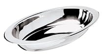 Paderno World Cuisine 13 3/4 Inch x 7 7/8 Inch Stainless Steel Oval Pan
