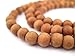 6mm Sandalwood Mala Beads: Fragrant Aromatic Wooden Meditation Beads for Yoga, Jewelry, Necklace, Chanting Genuine Nepal Product The Bead Chest