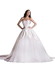 Belted Lace-Up Sweetheart Organza/Satin/Taffeta Sleeveless  Dress with a Cathedral Train 