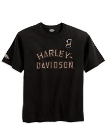 Harley-Davidson&reg; Men's Short-sleeve Screamin' Eagle&reg; Vintage Race Tee Shirt. Printed graphics. 99106-09VM
