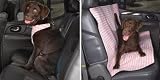 X-LARGE - PINK - Houndstooth Car Harness WITH MATCHING CAR SEAT COVER