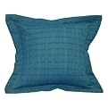 Textured Cotton Cushion Cover - Blue