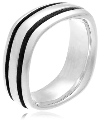 Zina Sterling Silver Square Wedding Band, Size 11 Zina Sterling Silver Square Wedding Band, Size 11