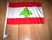 Lebanon Flag for Car ca. 30 x 45 cm