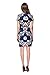 Lily Mode Women's Floral Print with Short Sleeve Sheath Dress