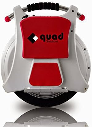Latest Generation One-Wheel Self-Balancing Electric Quad Solutions Unicycle with Headlights for Anytime Commuting - White