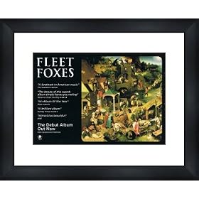 FLEET FOXES Debut Album - Framed Original Advert