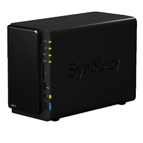 Synology DiskStation 2-Bay (Diskless) Network Attached Storage DS212 (Black)