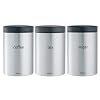 Brabantia Canister Set 1.4L (Tea, Coffee, Sugar) Matt Steel