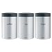 Brabantia Canister Set 1.4L (Tea, Coffee, Sugar) Matt Steel