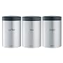Brabantia Canister Set 1.4L (Tea, Coffee, Sugar) Matt Steel