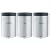 Brabantia Canister Set 1.4L (Tea, Coffee, Sugar) Matt Steel
