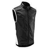Tenn Ladies Cycling Cycle Gilet Showerproof Windproof Foldable Black