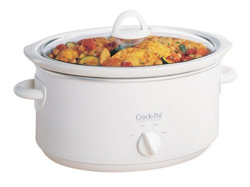 Crock Pot SCV400W Oval Slow Cooker White 3.5L
