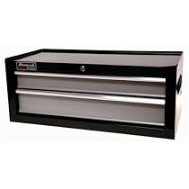 HOMAK BG03027203 27-Inch SE Series 2-Drawer Mid-Chest - Black/Gray