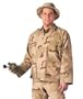 Tri-Color Desert BDU shirts, military uniform shirts (2 XL)