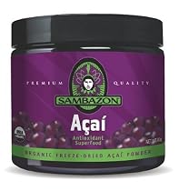 SAMBAZON Organic Freeze-Dried Acai Powder Drink Mix, 90-Gram Jar