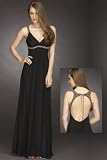 Black Jeweled Evening Gowns by Mikael Aghal