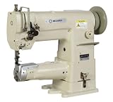 Reliable Cylinder, 1-Needle Compound Feed Sewing Machine with Large Bobbin, Safety Clutch, and Stand