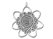 Curlicue Flower Pendant