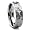 8MM Hammered Titanium Ring Wedding Band Matte Finish Size 8