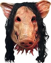 Saw Pig Mask (latex with hair, overhead deluxe) - Saw(C)