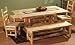 Mountain Woods Aspen 6' Dining Set With 2 Chairs, 2 Benches