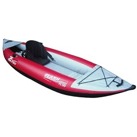 Flash 1 Man Heavy Duty Whitewater Inflatable Kayak - Z Pro - Includes Pump