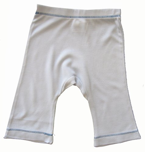 Baby Bambu Natural Infant Pants - Blue, 3-6 Months