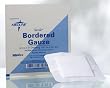 Medline Bordered Gauze - 4" x 14", 2" x 12" pad - Qty of 15 - Model MSC32414Z