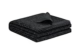 Natori Crest Companions Queen Coverlet, Black