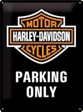 Nostalgic-Art Blechschild 30 x 40 cm, Sammlerschild Harley-Davidson Parking Only