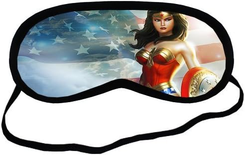 Superhero comics wonder woman Sleeping Mask Comfortable Face Blindfold Cotton Soft Smooth Eyes Sleeping Mask Easy Carry For Travel or Office