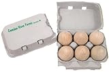 Good Eggs - natural wood eggs in a recyclable carton
