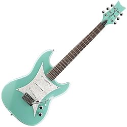 Daisy Rock Rebel Rockit Supernova Guitar - Galaxy Green